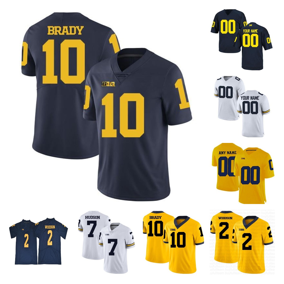 Michigan Wolverines College Football Jersey 2 Woodson 3 Rashan Gary 7 Khaleke Hudson 12 Evans Kinnel 5 Peppers 10 Tom Brady 4 Jim Harbaugh Jerseys, Yellow
Michigan Wolverines College Football Jersey 2 Woodson 3 Rashan Gary 7 Khaleke Hudson 12 Evans Kinnel 5 Peppers 10 Tom Brady 4 Jim Harbaugh Jerseys, Yellow