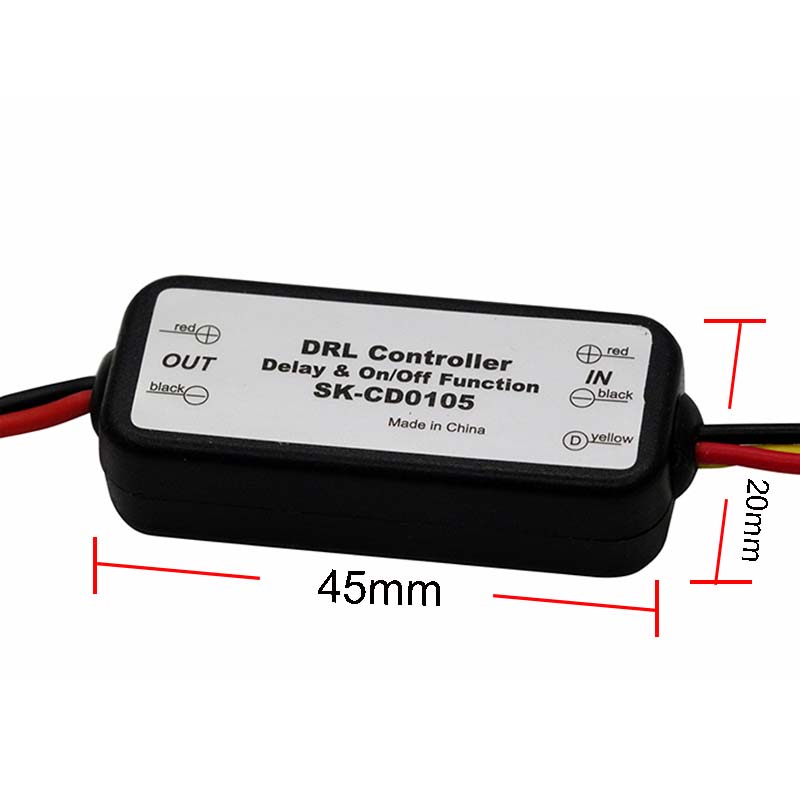 DRL Controllers Car LED Daytime Running Light Relay Harness Dimmer On/Off 12-18V Fog Lights Controller