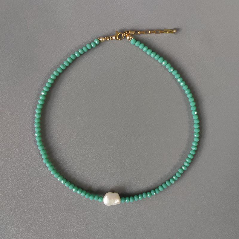 Chokers Handmade Jewelry Necklace For Woman Natural Pearl Multi-faceted Crystal Beads Fashion Accessories Souvenirs High Quality Gifts
Chokers Handmade Jewelry Necklace For Woman Natural Pearl Multi-faceted Crystal Beads Fashion Accessories Souvenirs High Quality Gifts