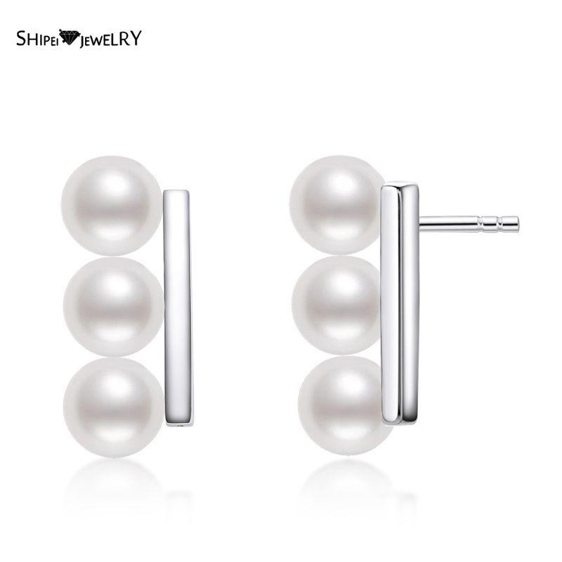 Stud Shipei 100% 925 Sterling Silver Pearl Wedding Engagement Romantic Cute Ear Studs Earrings For Women Girls Fine Jewelry Gifts
Stud Shipei 100% 925 Sterling Silver Pearl Wedding Engagement Romantic Cute Ear Studs Earrings For Women Girls Fine Jewelry Gifts