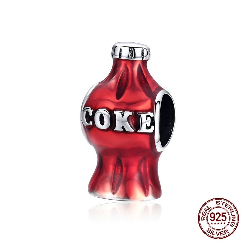 MOWIMO Soft Drink Cola Beads 925 Sterling Silver Red Bead Fit Original Silver Bracelet Pendant Charm DIY Jewelry Making BKC1159 Q0531
MOWIMO Soft Drink Cola Beads 925 Sterling Silver Red Bead Fit Original Silver Bracelet Pendant Charm DIY Jewelry Making BKC1159 Q0531