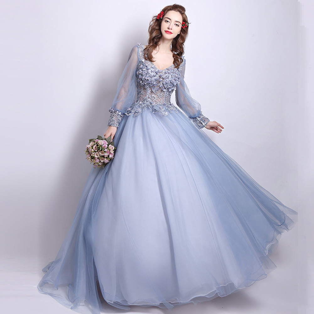 Women 2021 Spring Color Yarn Evening Female Peng Skirt Solo Performance Wedding Party Dress Fairy Romance V5ee, Pale blue 
Women 2021 Spring Color Yarn Evening Female Peng Skirt Solo Performance Wedding Party Dress Fairy Romance V5ee, Pale blue