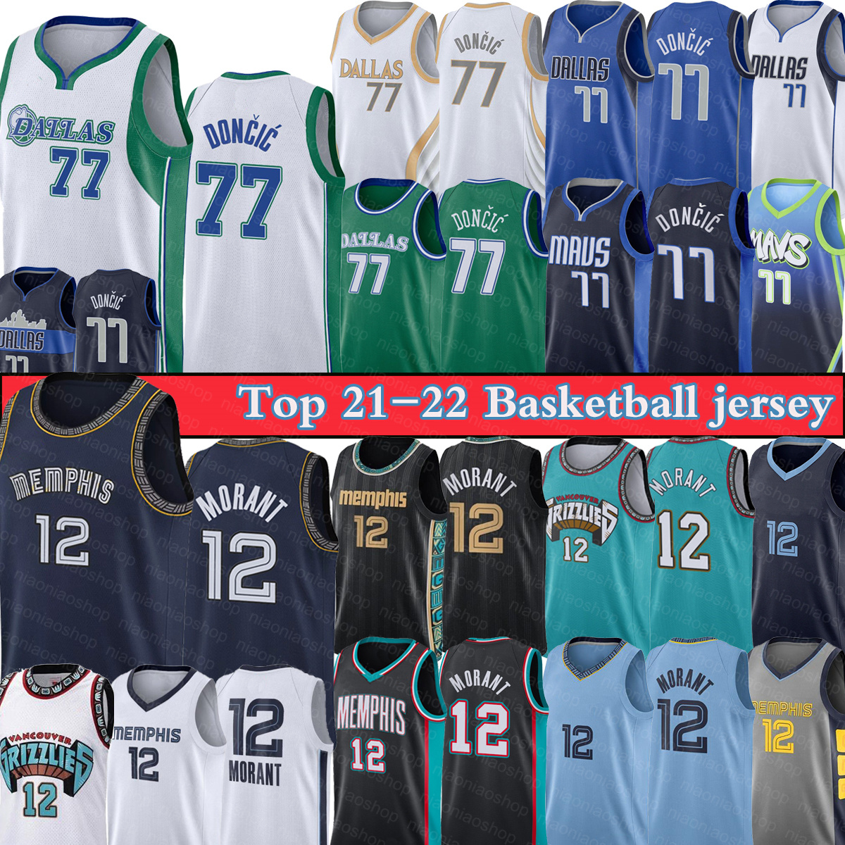 Doncic 77 Luka Ja 12 Morant Basketball Jerseys Dalla 75th anniversary Maverick Jersey Memphi T-shirt Grizzlie 2022 Mens uniform New White bl, Black;red
Doncic 77 Luka Ja 12 Morant Basketball Jerseys Dalla 75th anniversary Maverick Jersey Memphi T-shirt Grizzlie 2022 Mens uniform New White bl, Black;red
