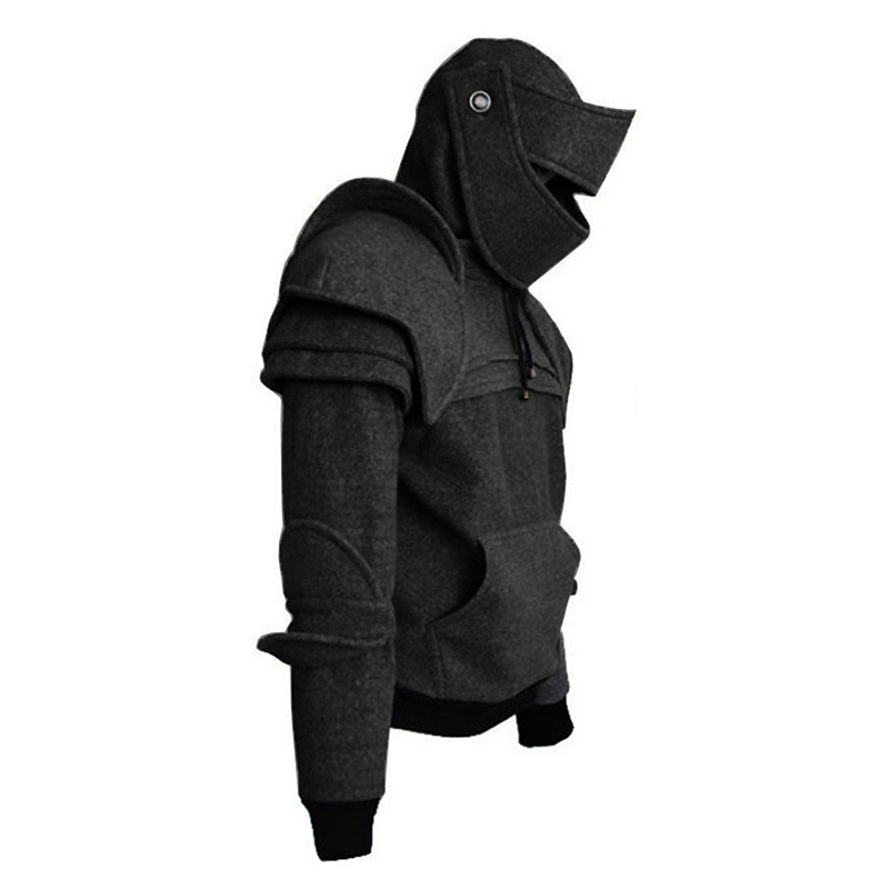 Men's sweatshirt hoodies warm Cosplay Medieval Hoodie Gothic Long Sleeve Sweatshirts Costume 201020
