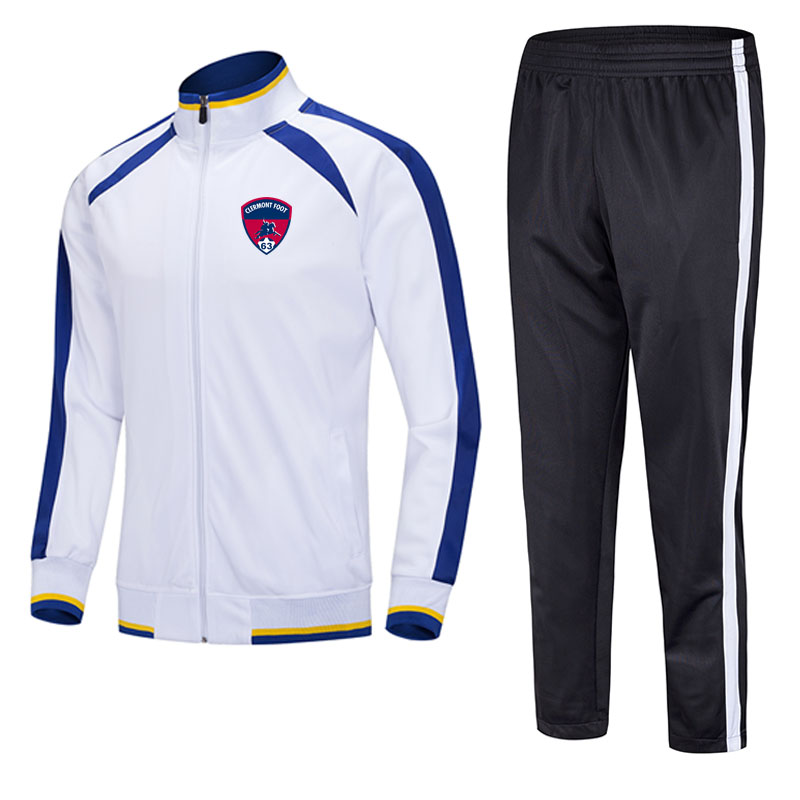 Clermont Foot 2021 jacket football training suit mid-length can be customized for any pattern team men's sports running suit training suit, White
Clermont Foot 2021 jacket football training suit mid-length can be customized for any pattern team men's sports running suit training suit, White