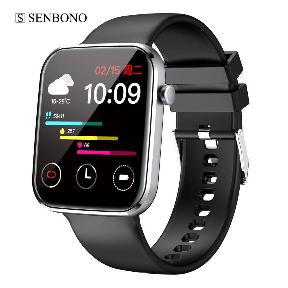 SENBONO Life1 2021 Smart Watch Men Sports Waterproof Clock Fitness Tracker Blood Pressure SpO2 Women Smartwatch for Android IOSg, Black
SENBONO Life1 2021 Smart Watch Men Sports Waterproof Clock Fitness Tracker Blood Pressure SpO2 Women Smartwatch for Android IOSg, Black