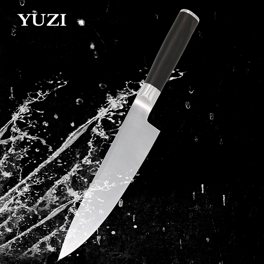 YUZI 6 inch High Carbon Kitchen Knives 5Cr15 Stainless Steel Chef Knife Sharp Blade Japanese Cleaver Slicing Utility Tool Ebony Handle 
YUZI 6 inch High Carbon Kitchen Knives 5Cr15 Stainless Steel Chef Knife Sharp Blade Japanese Cleaver Slicing Utility Tool Ebony Handle