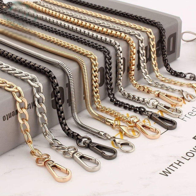 Spot Wholesale Flat Chain Bag Chain Single Shoulder Messenger Bags Shoulder Strap Chain Metal Accessories
Spot Wholesale Flat Chain Bag Chain Single Shoulder Messenger Bags Shoulder Strap Chain Metal Accessories
