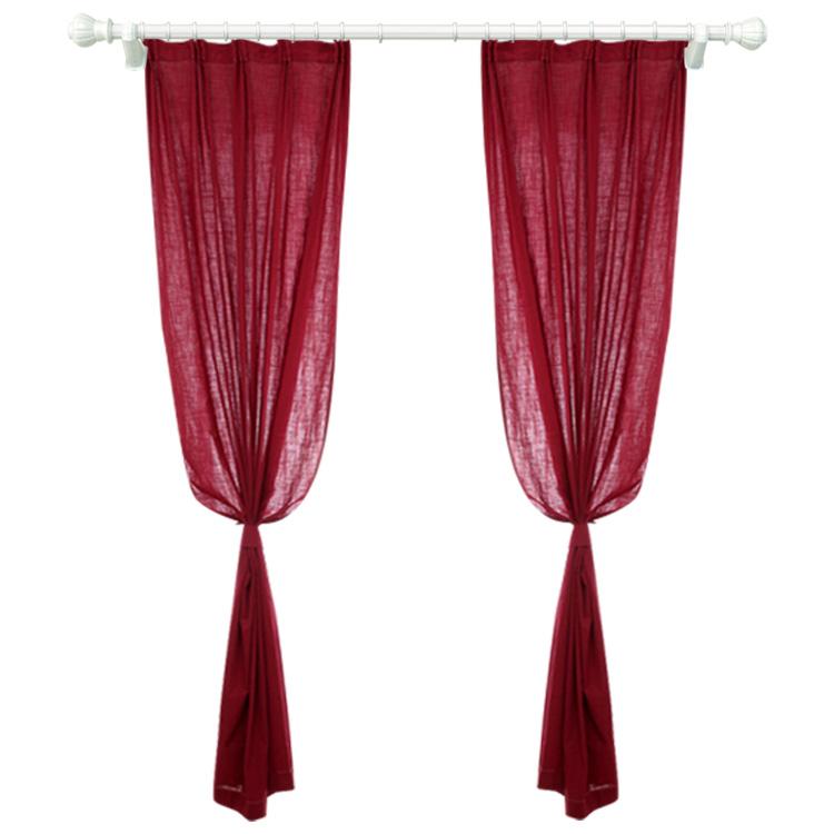 Curtain & Drapes Custom Wine Red Curtains Cotton Linen Solid Color For Living Room Bedroom Country Style Tulle Shading
Curtain & Drapes Custom Wine Red Curtains Cotton Linen Solid Color For Living Room Bedroom Country Style Tulle Shading