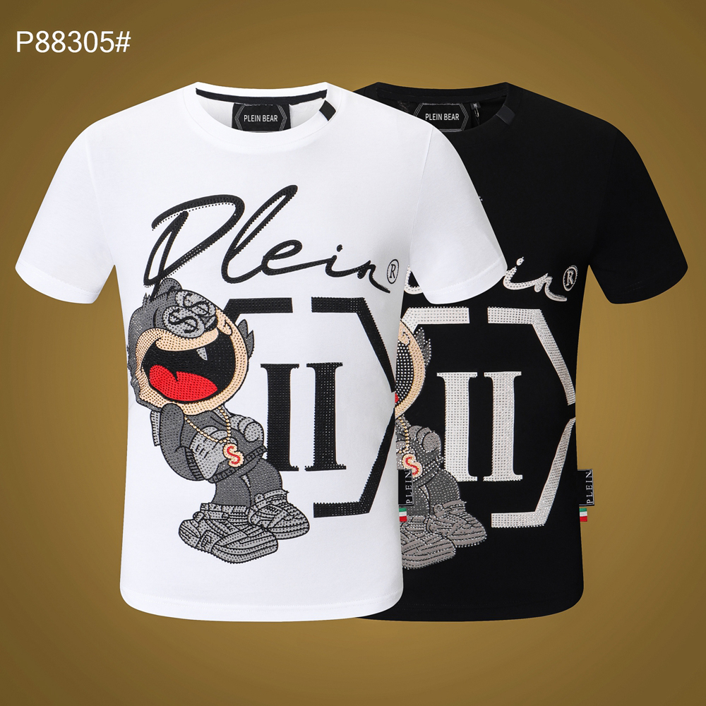 PLEIN BEAR T SHIRT Mens Designer Tshirts Brand Clothing Rhinestone Skull Men T-shirts Classical High Quality Hip Hop Streetwear Tshirt Casual Top Tees PB 11290, Black
PLEIN BEAR T SHIRT Mens Designer Tshirts Brand Clothing Rhinestone Skull Men T-shirts Classical High Quality Hip Hop Streetwear Tshirt Casual Top Tees PB 11290, Black
