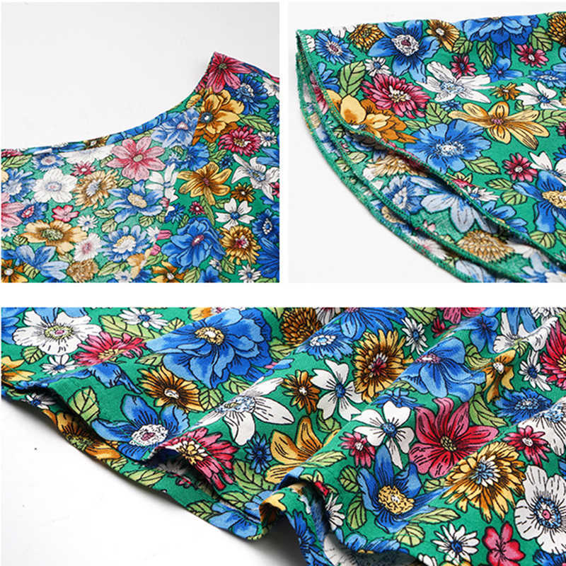 Ladies Vintage Maxi Floral Print Summer Dress Women Bohemian Slim Casual High Waist Bandage Women Beach Dress Female Vestidos 210630