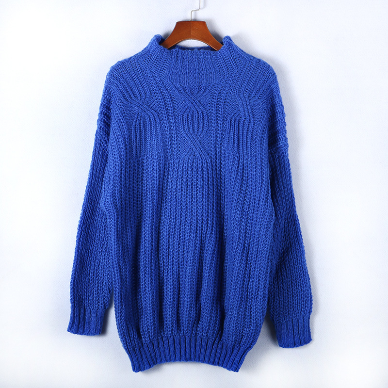 2021 New European American sweater Women turtleneck Knit Pullover Sweaters ladies Twist Top Autumn Winter sweater 210218