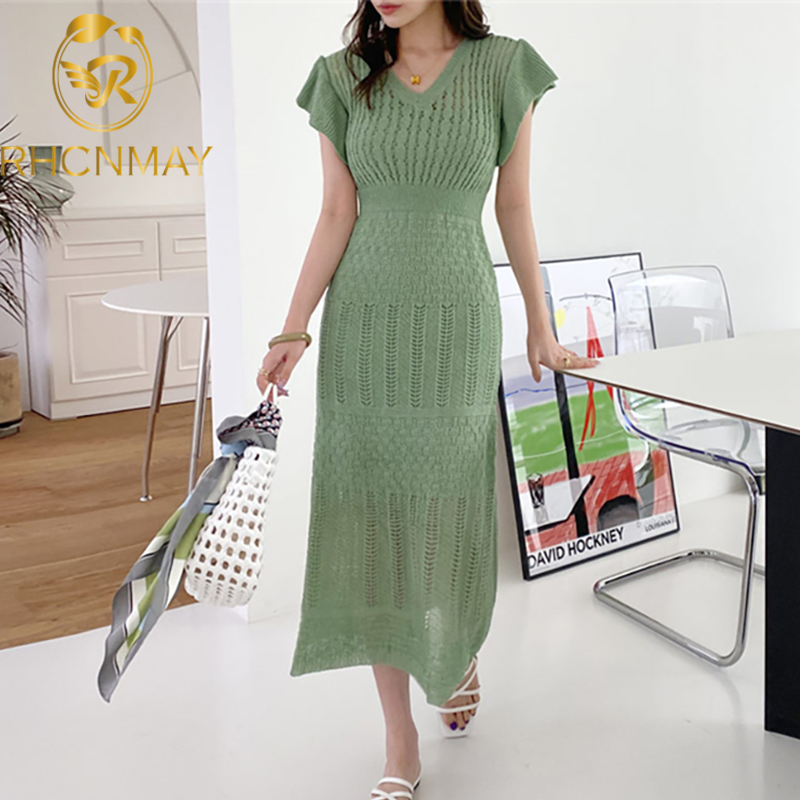 korean knitted summer dress women v neck high waist long dresses vestidos woman chic elegant apricot slim dress femaleswimwear bathing suits, Black;gray
korean knitted summer dress women v neck high waist long dresses vestidos woman chic elegant apricot slim dress femaleswimwear bathing suits, Black;gray