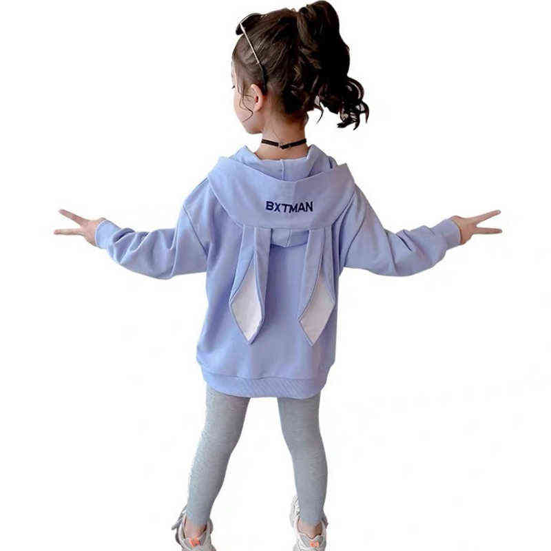 Child Girl tracksuit Clothes Set Teen Baby Tracksuit Spring Autumn Long Sleeve 2 Piece Children Suits 4 6 8 10 12 Years 211104