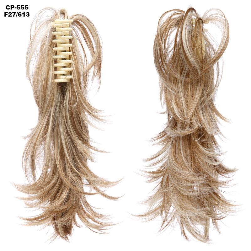 Synthetic Wigs 14inch women wigs Claw Ponytail Or Chignon Stylish Hair Exension Messy Wavy Pony Tail Bun Hairpieces