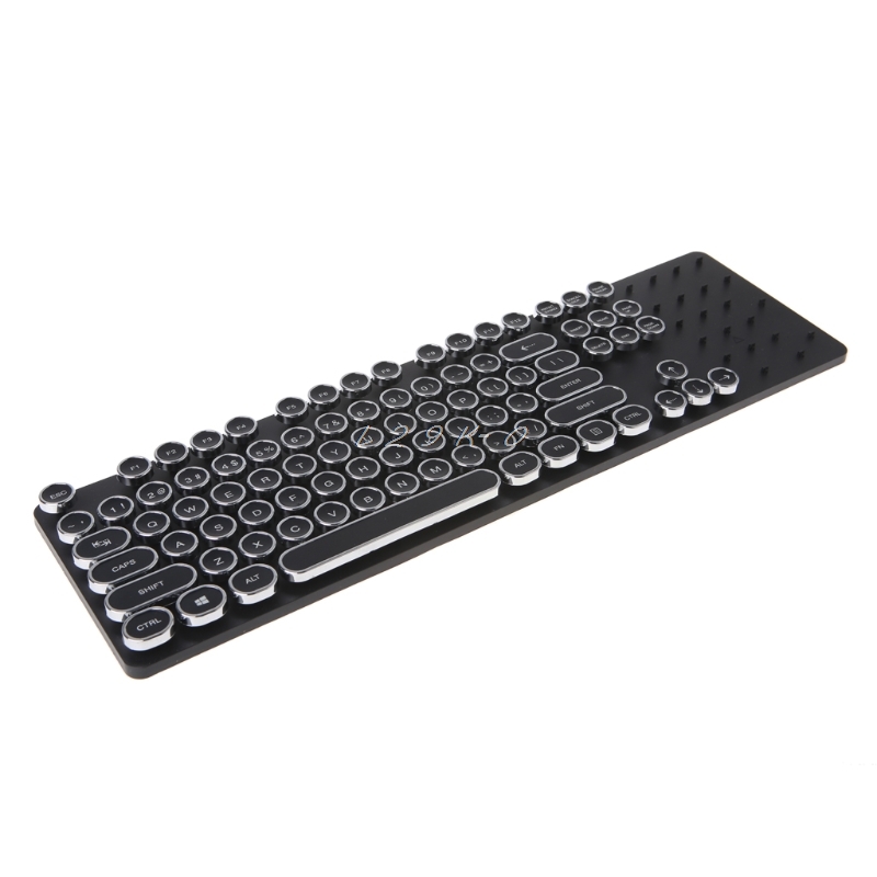 DIY Keycap Retro Steam Punk Typewriter Mechanical Keyboard 104 87 Standard Keys