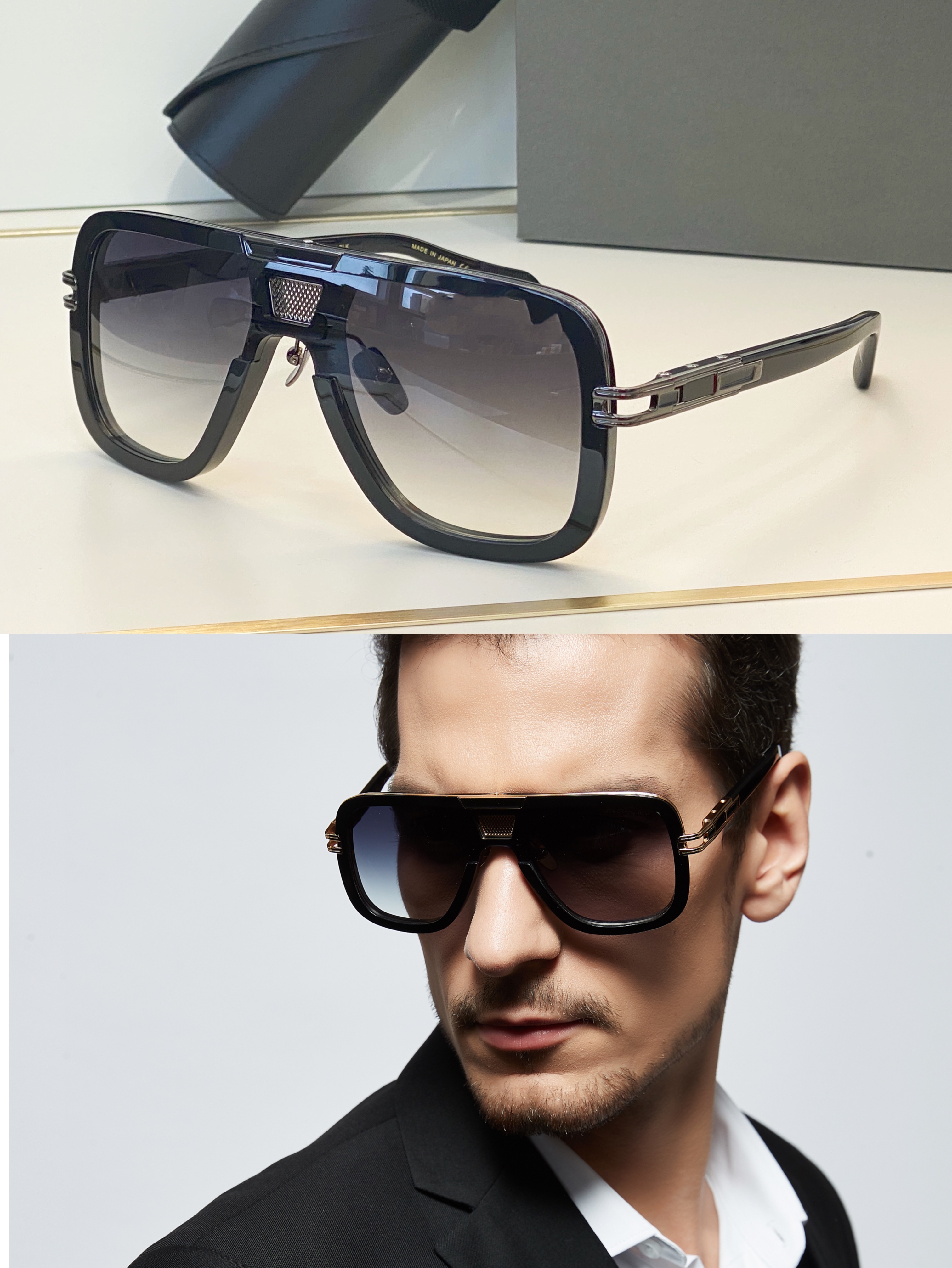 Summer Sunglasses For Men G BEM style Anti-Ultraviolet Retro Plate Rectangle Invisible frame fashion Eyeglasses Random Bo
Summer Sunglasses For Men G BEM style Anti-Ultraviolet Retro Plate Rectangle Invisible frame fashion Eyeglasses Random Bo