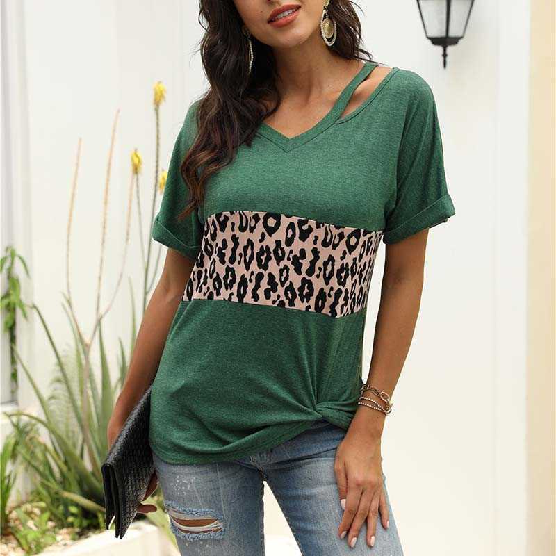 Women Plus Size Fashions Leopard T-shirt Summer V-neck Short Sleeve Vintage Ladies Tops Streetwear Casual Tee Shirt Femme 210608, Pink
Women Plus Size Fashions Leopard T-shirt Summer V-neck Short Sleeve Vintage Ladies Tops Streetwear Casual Tee Shirt Femme 210608, Pink