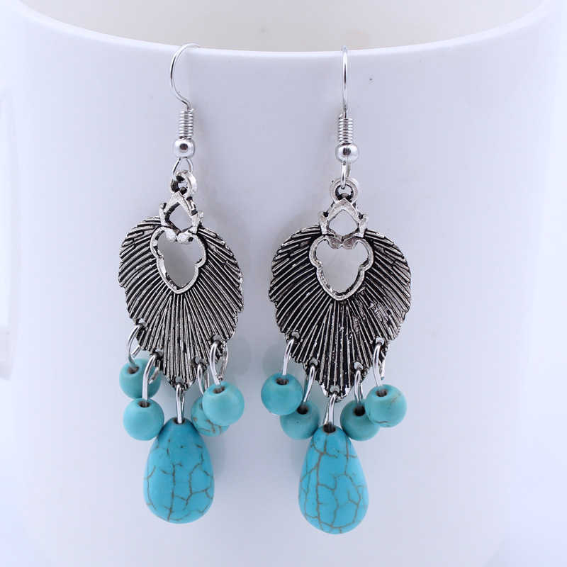 women's water drop Tibetan silver Turquoise Charm earrings GSTQE025 fashion gift national style women DIY earring
women's water drop Tibetan silver Turquoise Charm earrings GSTQE025 fashion gift national style women DIY earring