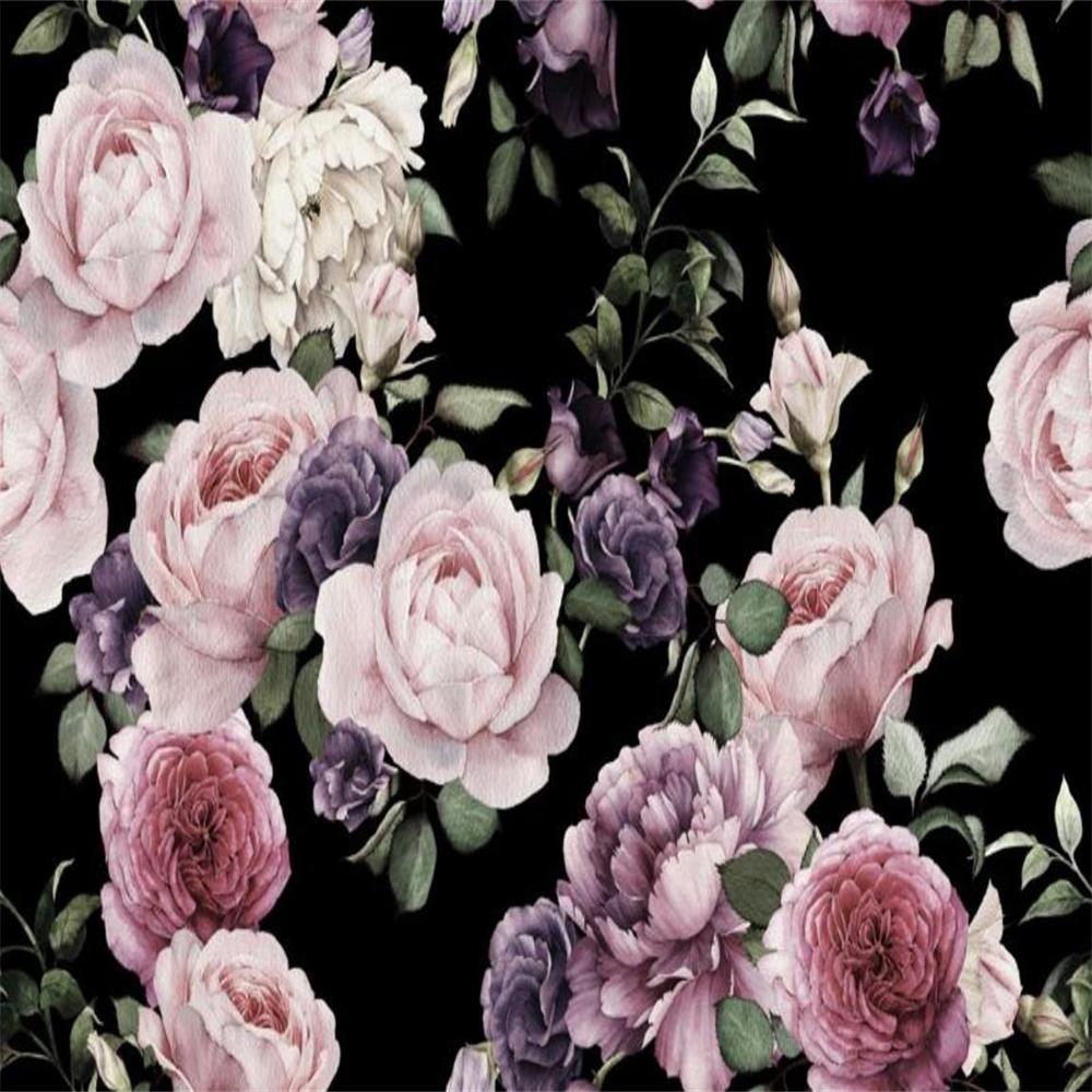 Romantic 3d Floral Wallpaper Flower Mural Modern Home Decor Painting Wallpapers Wall Papers