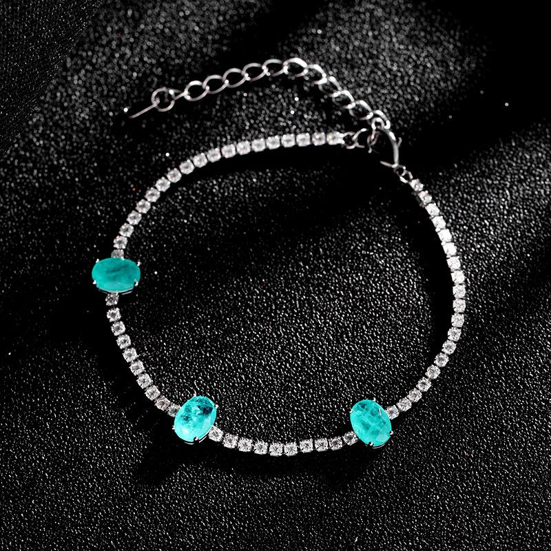 Link, Chain Elegant Oval Blue Crystal Bracelets For Women Accessories, Fashion Sparkling Cubic Zirconia Bracelet Female Hand Jewelry
Link, Chain Elegant Oval Blue Crystal Bracelets For Women Accessories, Fashion Sparkling Cubic Zirconia Bracelet Female Hand Jewelry
