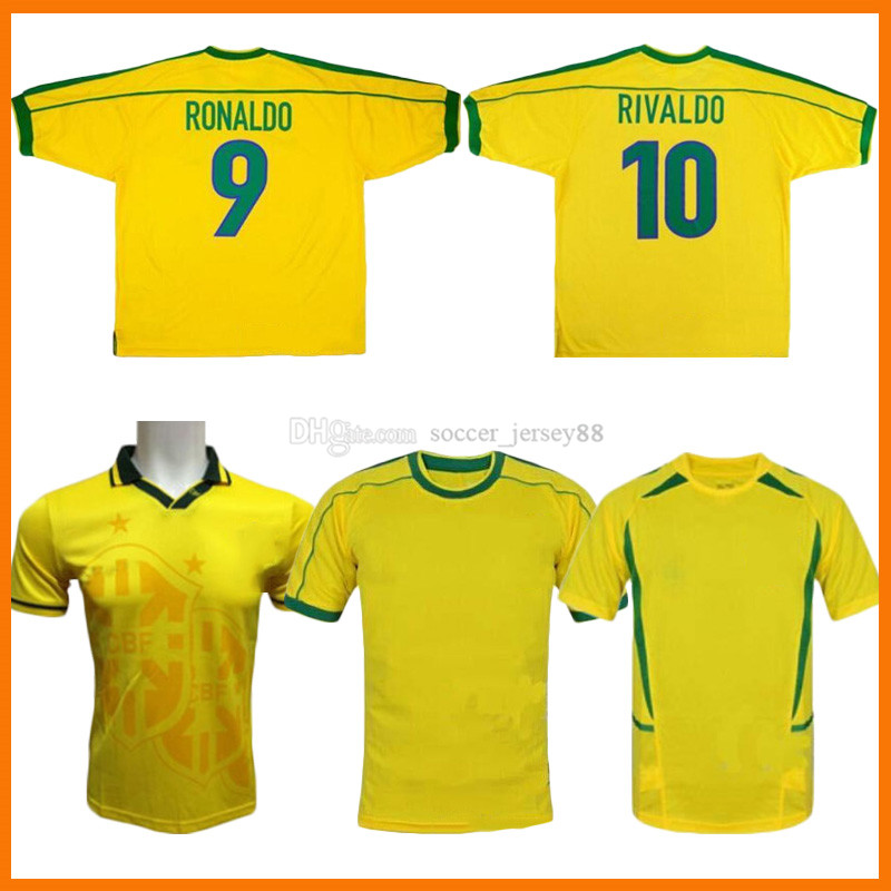 BrazilS home retro soccer jerseys Brasil 1994 1998 2002 2004 classic shirts Carlos Romario Ronaldo Ronaldinho Jersey camisa de futebol kits, Black;yellow
BrazilS home retro soccer jerseys Brasil 1994 1998 2002 2004 classic shirts Carlos Romario Ronaldo Ronaldinho Jersey camisa de futebol kits, Black;yellow