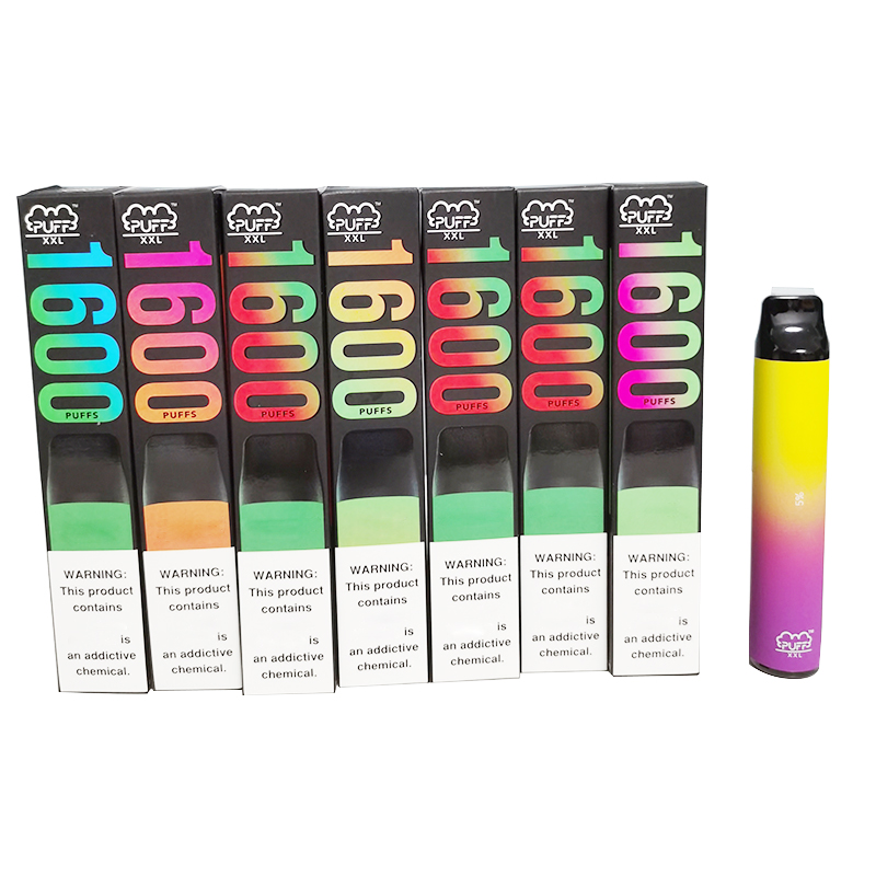Newest PUFF XXL Disposable Device 1600+ Puffs 18 Colors Puff Bar Plus Xtra E Cigarette Vape Pen VS puffbar
Newest PUFF XXL Disposable Device 1600+ Puffs 18 Colors Puff Bar Plus Xtra E Cigarette Vape Pen VS puffbar
