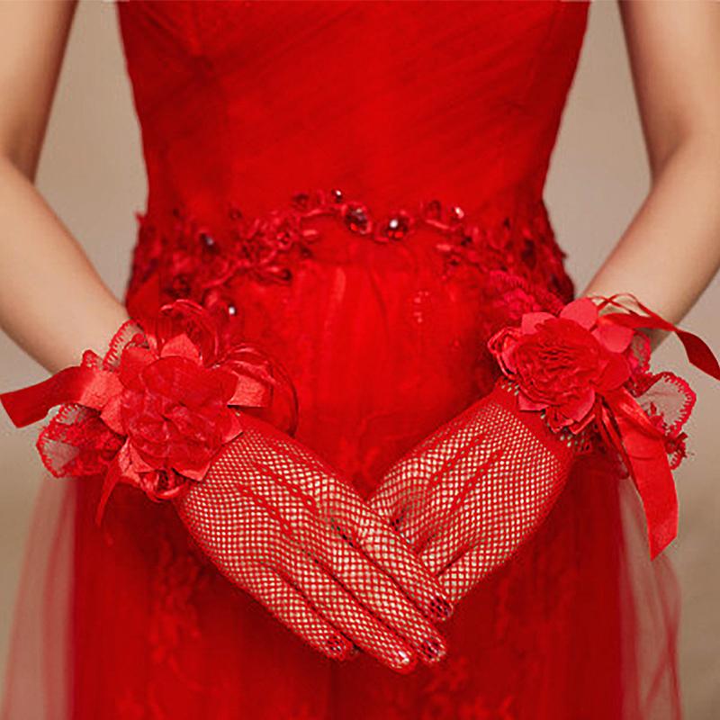 Five Fingers Gloves Summer Lace Mesh Fishnet Sexy Female Full Finger Short Thin Retro Red White Bridal Wedding Dance Bowknot Mittens
Five Fingers Gloves Summer Lace Mesh Fishnet Sexy Female Full Finger Short Thin Retro Red White Bridal Wedding Dance Bowknot Mittens