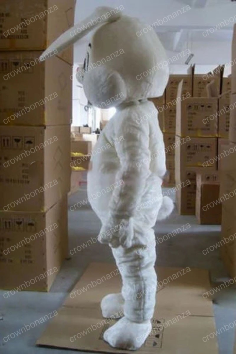 Halloween White Rabbit Mascot Costume Top quality Cartoon Character Outfits Adults Size Christmas Carnival Birthday Party Outdoor Outfit