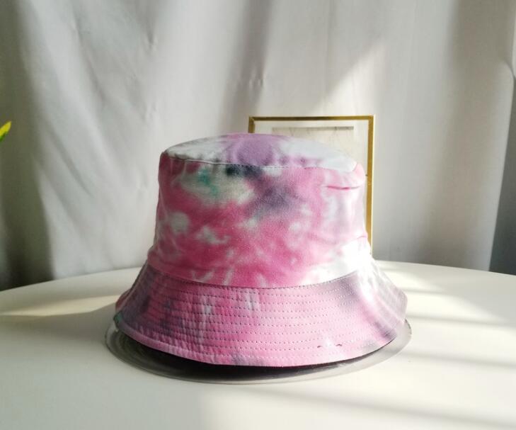 Unisex Fashion Summer Reversible Black White Rainbow color Printed Fisherman Caps Bucket Hats Gorro Pescador Men Women