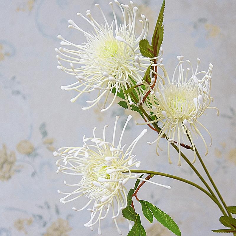 Decorative Flowers & Wreaths White Leucospermum Artificial Long Branch Fake Flower Plastic For Wedding Decoration Garden Outdoor High Qualit
Decorative Flowers & Wreaths White Leucospermum Artificial Long Branch Fake Flower Plastic For Wedding Decoration Garden Outdoor High Qualit