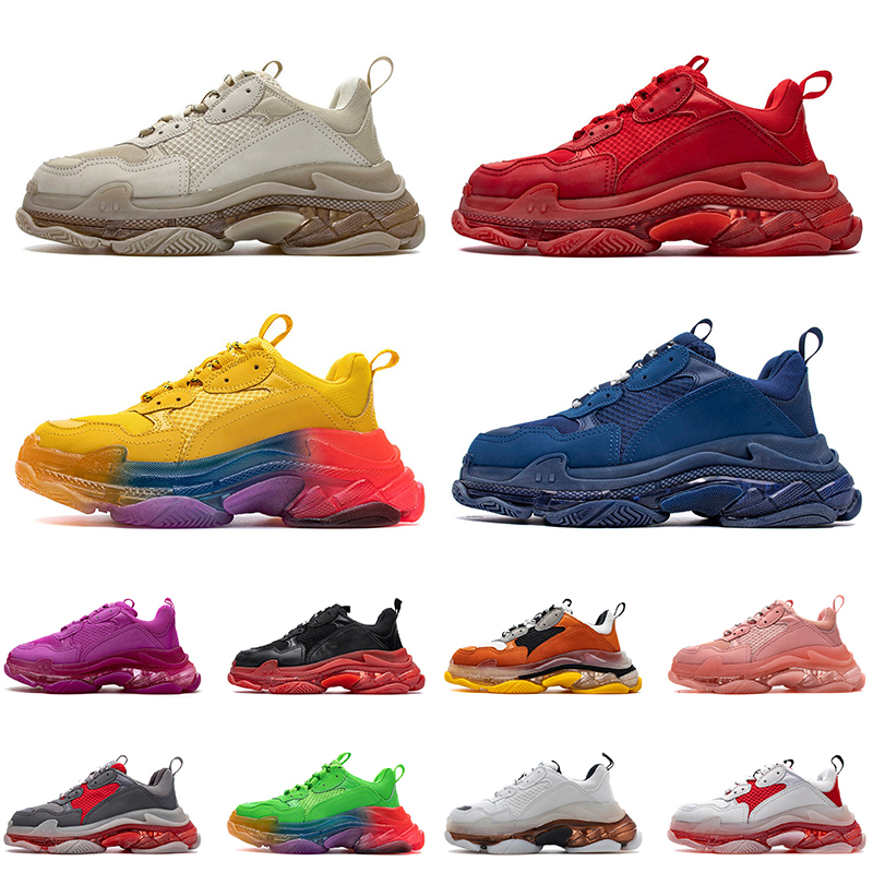 2021 Fashion Triple S Clear Sole Trainers Luxurys Designers Shoes Track Crystal Bottoms Vintage Casual Dad Women Mens Shoe Outdoor Paris 17FW Sneakers, B30 36-45
2021 Fashion Triple S Clear Sole Trainers Luxurys Designers Shoes Track Crystal Bottoms Vintage Casual Dad Women Mens Shoe Outdoor Paris 17FW Sneakers, B30 36-45