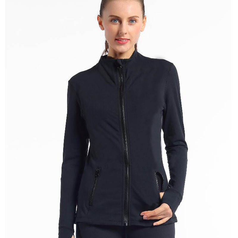 Solid color Women skinny Jackets Top Quality Stand Collar Jackets Outdoor Jacket 201113