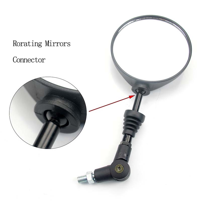 Motobike Foldable Round 10MM Scooter Rear Mirror Hand Tools Mirrors Motocross Bike Rearview Motorcycle Accessories Vehicle Tool