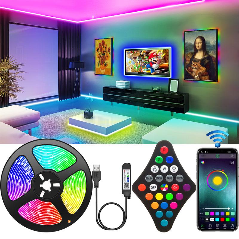 Strips Led Strip Light RGB Wifi USB Infrared Bluetooth Control Flexible Suitablev Room TV Backlight
Strips Led Strip Light RGB Wifi USB Infrared Bluetooth Control Flexible Suitablev Room TV Backlight
