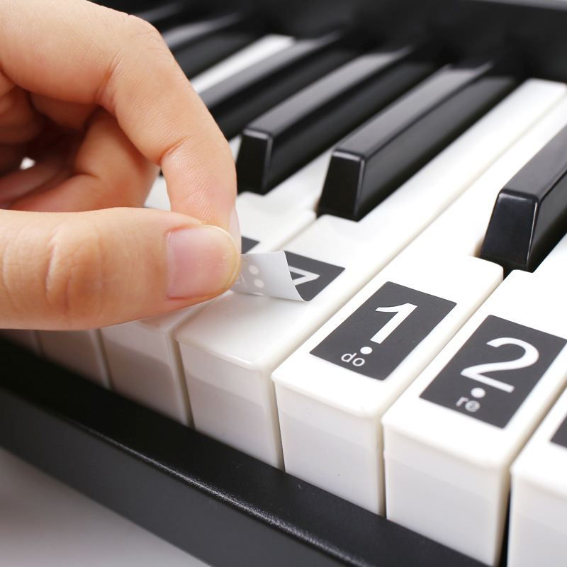 

Musical Instrument 49/54/61 Key Piano Stickers Electronic Keyboard Label Note for Learners