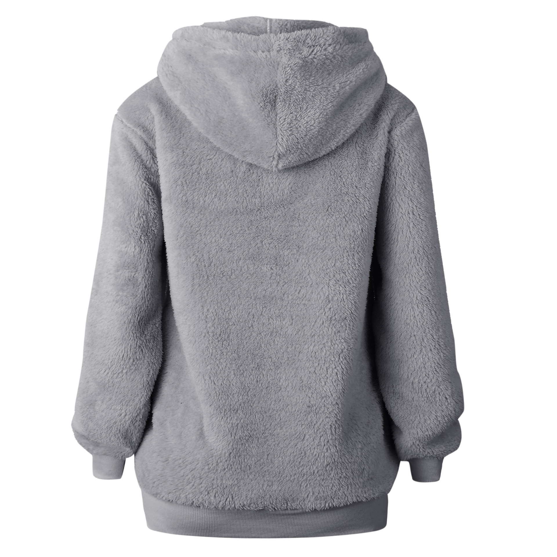 Autumn Female Pullover Women Hoodies Solid Loose Drawstring Sweatshirt Long Sleeve GRAY22 200924