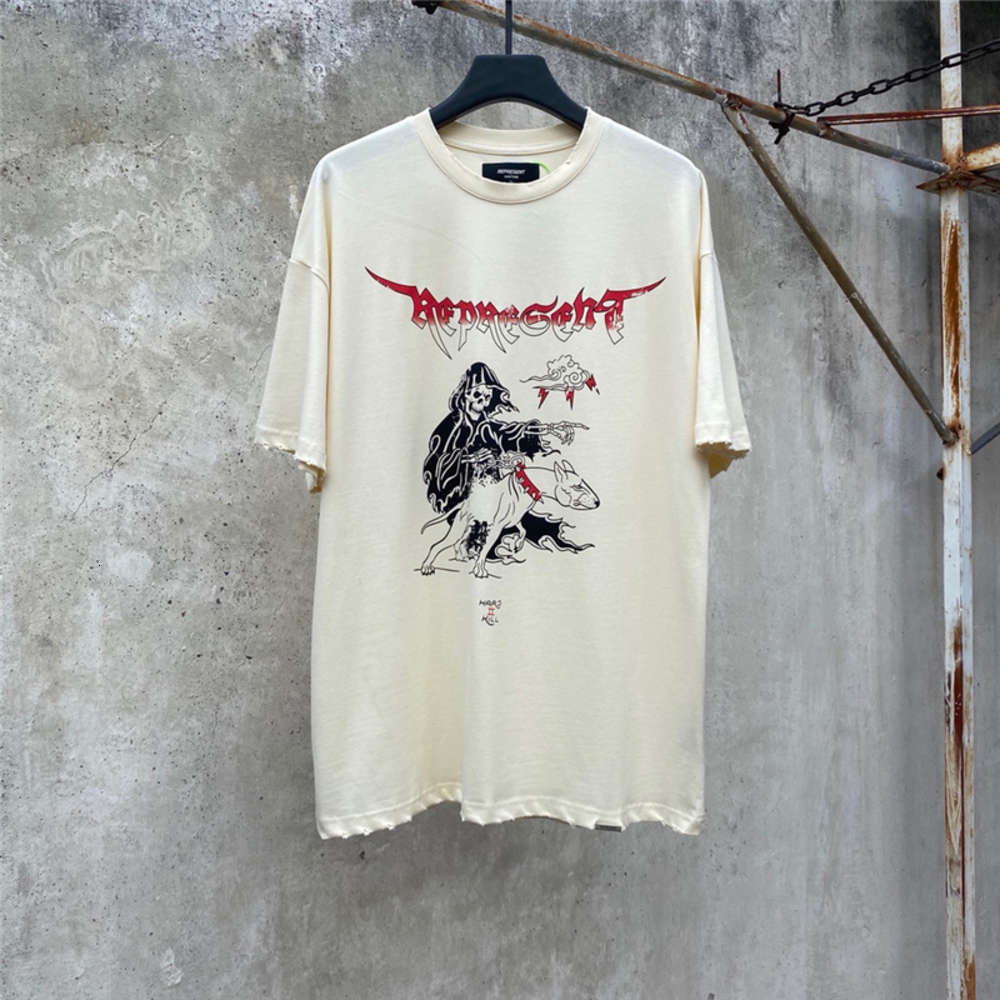 Oversized Representatives T-shirt Men Women High Quality Devil Hound Graghic Representatives Tea Tops Vintage Short Mouw, White;black
Oversized Representatives T-shirt Men Women High Quality Devil Hound Graghic Representatives Tea Tops Vintage Short Mouw, White;black