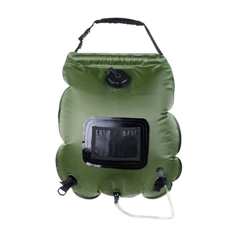 Outdoor Solar Shower Bag 20L Foldable Water Storage Bag Portable Shower Water Mountaineering Bath Hot, Green
Outdoor Solar Shower Bag 20L Foldable Water Storage Bag Portable Shower Water Mountaineering Bath Hot, Green