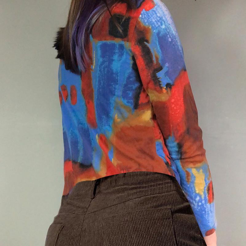 Women' T-Shirt Fairy Grunge Tie Dye T Shirts Women Y2k Vintage Print Crop Top Tee Autumn E Girl Aesthetic Long Sleeve Clothes, Green
Women' T-Shirt Fairy Grunge Tie Dye T Shirts Women Y2k Vintage Print Crop Top Tee Autumn E Girl Aesthetic Long Sleeve Clothes, Green