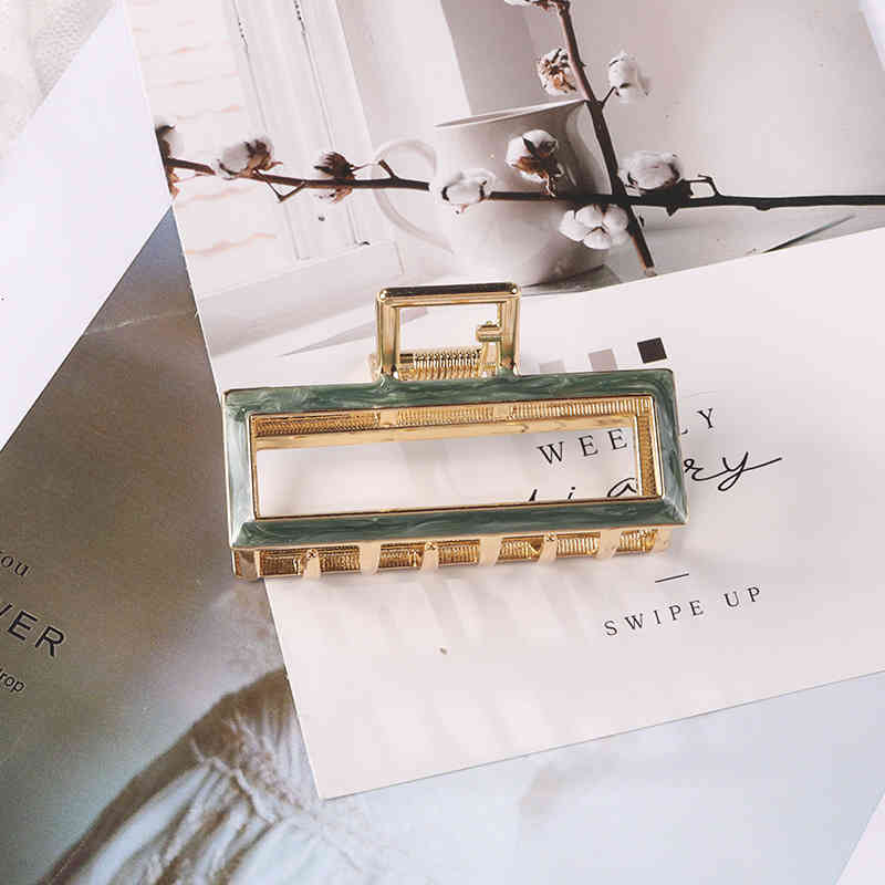 Hair Accessories Jewelry Metal Clip Fashion Temperament Bath Headdress 2021 Summer Korean Trend Painting Oil Girl pin