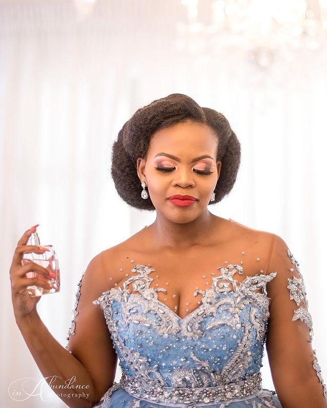 African Plus Size Princess Prom Formal Dresses with Long Sleeve Light Sky Blue Beaded Lace Aso Ebi Evening Pageant Dress Wear