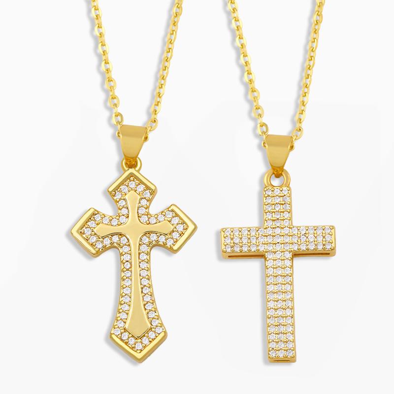Pendant Necklaces FLOLA CZ Pave Stone Cross Necklace Women Crystal Cubic Zirconia Gold Plated Jewelry Wholesale Gifts Nket42
Pendant Necklaces FLOLA CZ Pave Stone Cross Necklace Women Crystal Cubic Zirconia Gold Plated Jewelry Wholesale Gifts Nket42