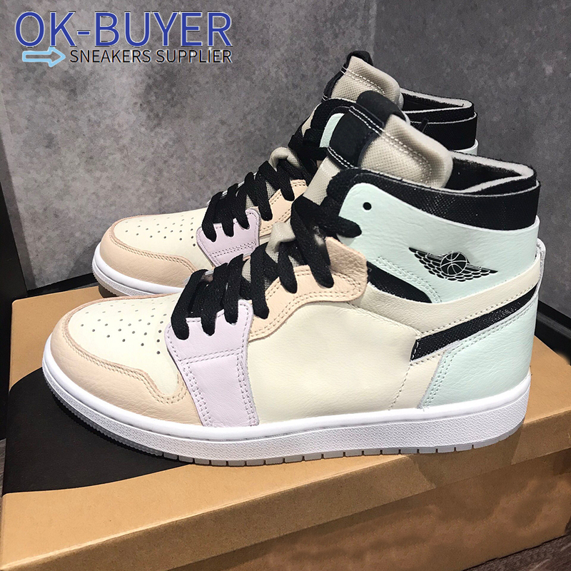 

High quality OG Jumpman 1 basketball shoes Easter egg colored men and women outdoor athletes, #1