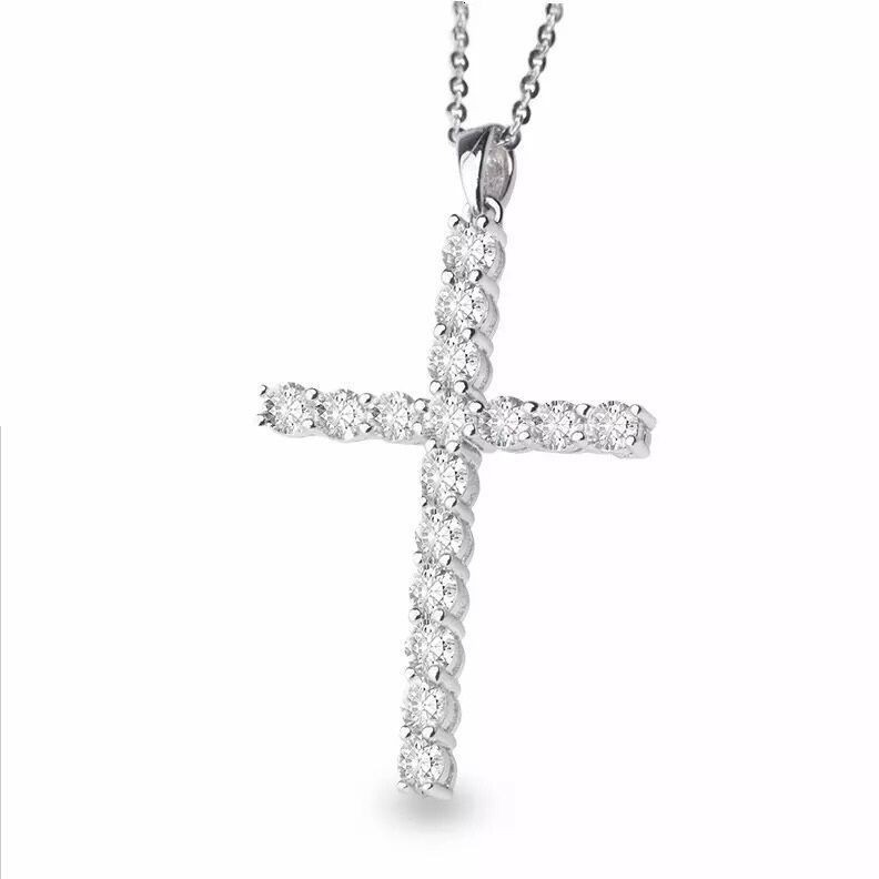 Luxury Pendant Necklaces Cross 925s Full Diamond Pendant 18k Gold Plated Clavicle Jewelry Women Fashion Sweater Chain With original box
Luxury Pendant Necklaces Cross 925s Full Diamond Pendant 18k Gold Plated Clavicle Jewelry Women Fashion Sweater Chain With original box