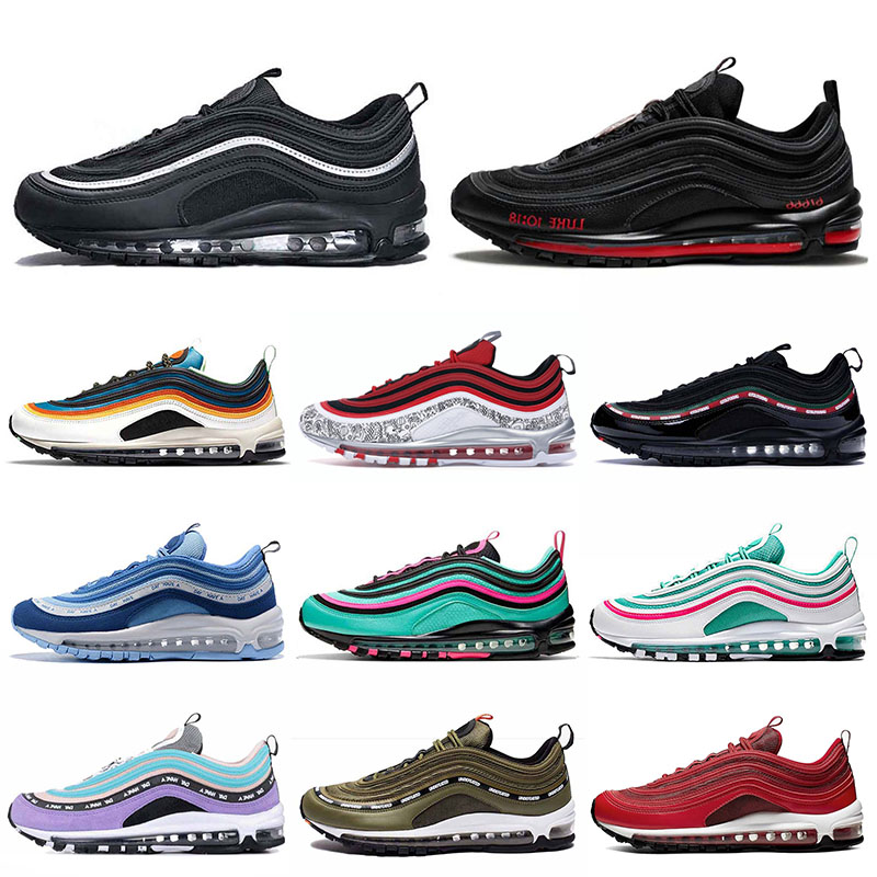 Classic Black Bullet Air Max 97 97s men women Running Shoes Metallic Gold MSCHF Lil Nas X Satan Volt Bred Silver South Beach Alternate nk airmax Sport Sneaker Trainer, B15 36-40 p
Classic Black Bullet Air Max 97 97s men women Running Shoes Metallic Gold MSCHF Lil Nas X Satan Volt Bred Silver South Beach Alternate nk airmax Sport Sneaker Trainer, B15 36-40 p