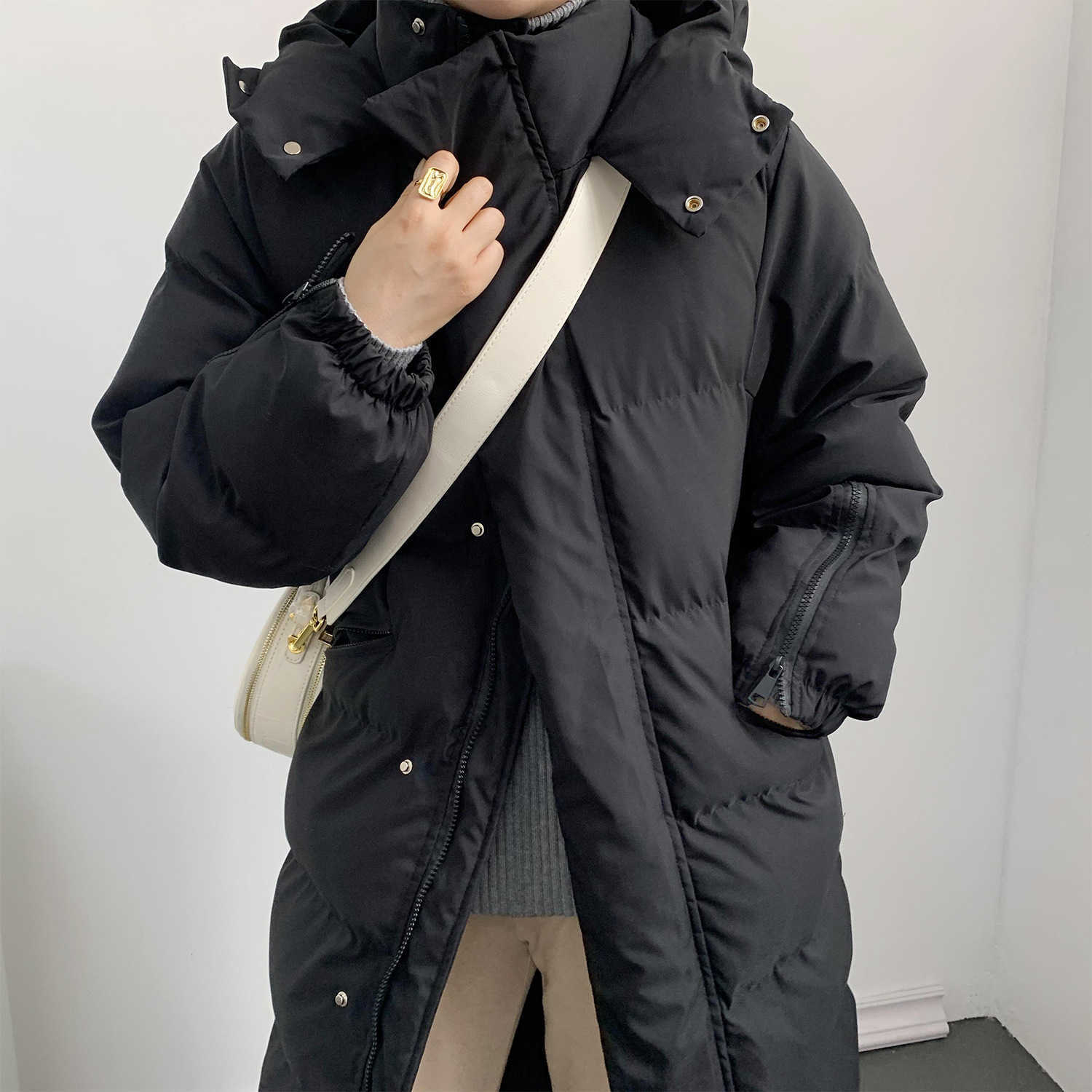 Women Winter Coat Parkas Korean Coats High Quality Thick Long 211008
