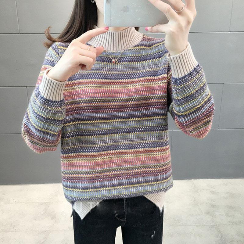 Striped Women Knitted Pullovers Sweaters Warm Turtle neck Winter Fashion Long Sleeve Pull Jumpers Female Tops Clothes, Beige
Striped Women Knitted Pullovers Sweaters Warm Turtle neck Winter Fashion Long Sleeve Pull Jumpers Female Tops Clothes, Beige