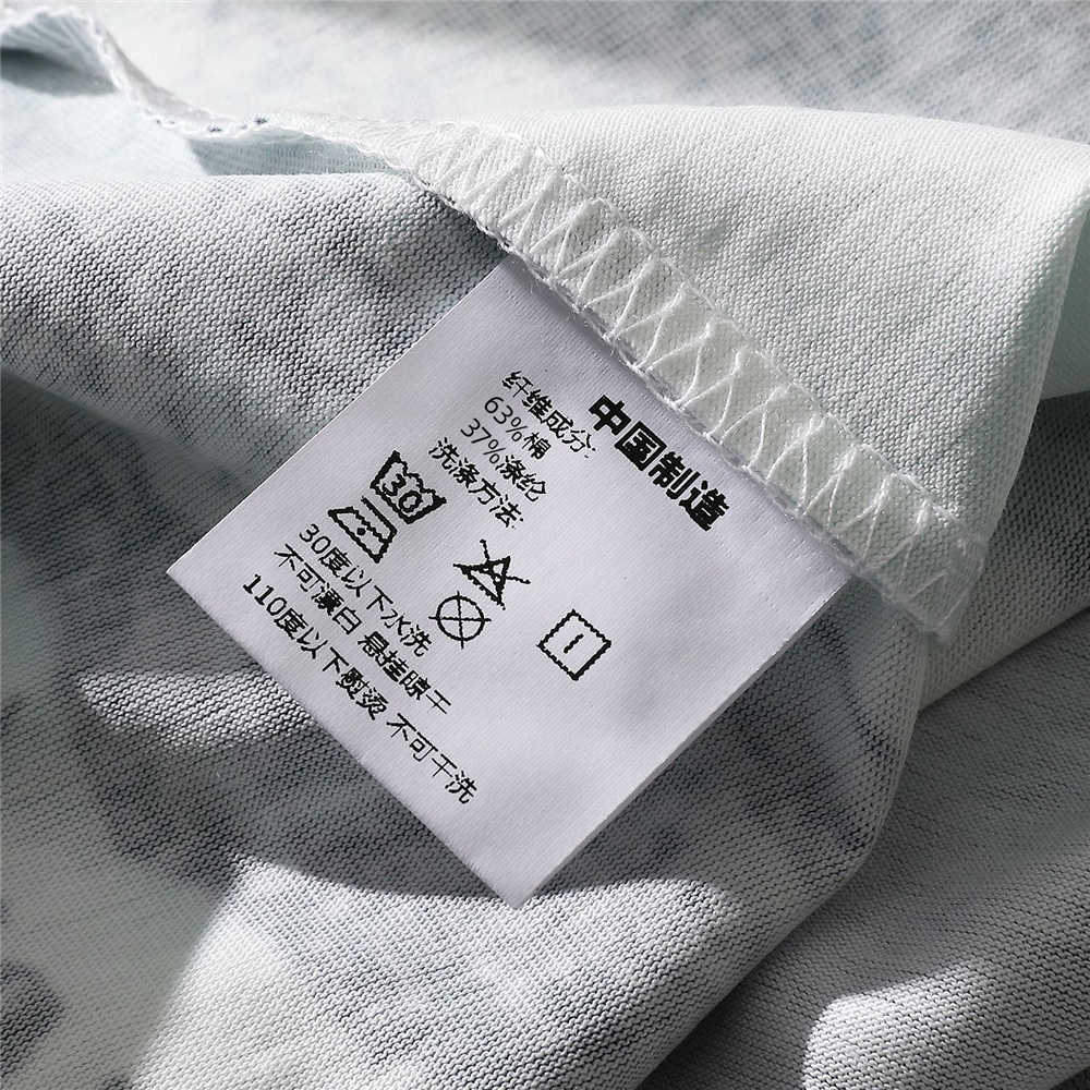 Men's Hip Hop Polyester T-Shirt Quick Dry Bkue Sky Clouds Print T Shirt Summer Short Sleeve Harajuku Cotton Tshirt Tops 210601