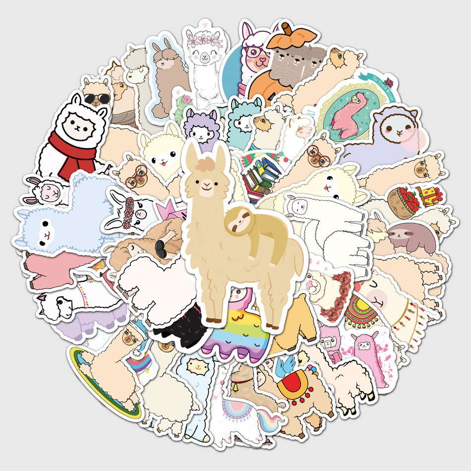 Cartoon Alpaca 50 Ins Style Personalized Diy Decorative Sticker Scooter Trunk Refrigerator Guitar Stationery FEUS
Cartoon Alpaca 50 Ins Style Personalized Diy Decorative Sticker Scooter Trunk Refrigerator Guitar Stationery FEUS